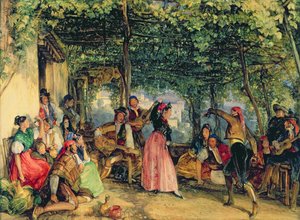 Het feest in Granada door John Frederick Lewis